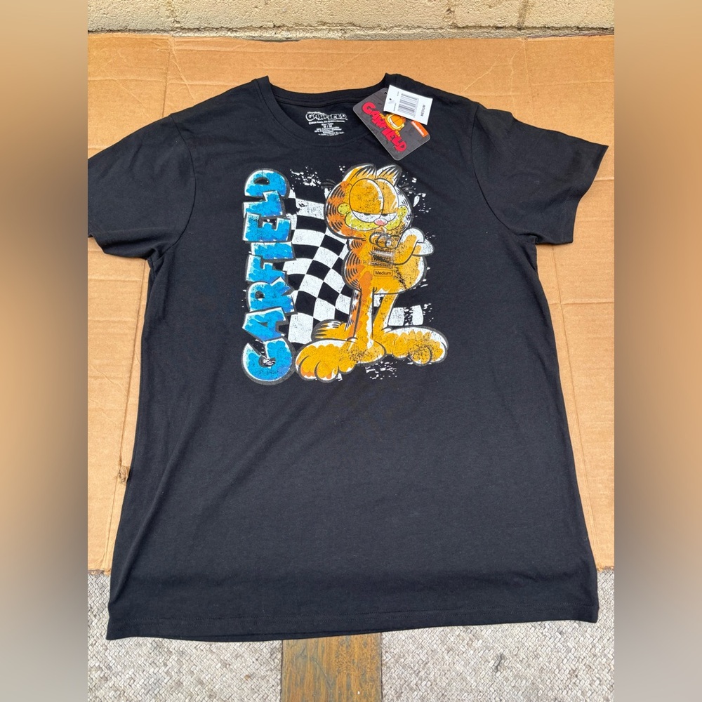 Garfield Black Kids T-Shirt